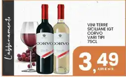 Interspar Vini Terre Siciliane IGT Corvo offerta