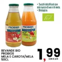 Interspar Beverande bio probios mela e carota/mela offerta