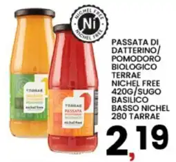 Interspar Passata di datterino/pomodoro biologico Terraè offerta
