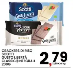 Interspar Crackers di riso Scotti Gusto Libertà offerta