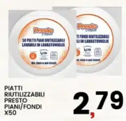 Interspar Piatti riutilizzabili Presto offerta
