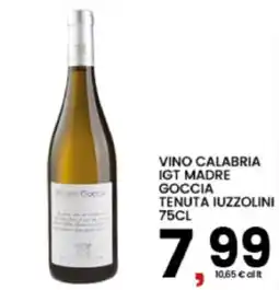 Interspar Vino Calabria IGT Madre Goccia Tenuta Iuzzolini offerta