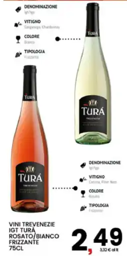 Interspar Vini Trevenezie IGT Turà Rosato/Bianco Frizzante offerta