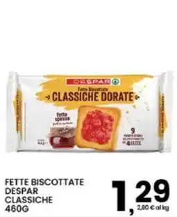Interspar Fette biscottate Despar classiche offerta