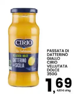 Interspar Passata di datterino giallo Cirio vellutata dolce offerta