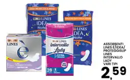 Interspar Assorbenti Lines è/Idea/ProteggiSlip Lines Intervallo Lady offerta