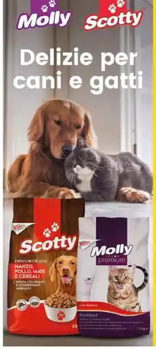 Interspar Scotty crocchette con manzo, pollo, mais e cereali offerta
