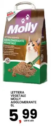 Interspar Lettiera vegetale Molly aggglomerante offerta