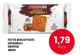 Interspar Fette biscottate integrali Despar offerta