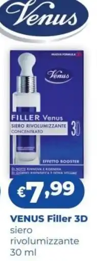Acqua & Sapone Venus Filler 3D siero rivolumizzante offerta