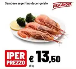 Iper La Grande Gambero argentino decongelato Pescanova offerta