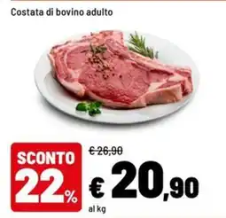 Iper La Grande Costata di bovino adulto offerta