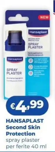 Acqua & Sapone Hansaplast Second Skin Protection spray plaster offerta