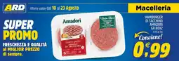 Ard Discount Hamburger di tacchino Amadori offerta
