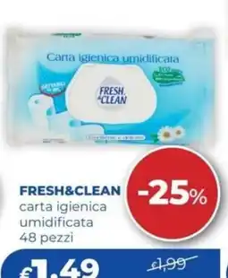 Acqua & Sapone Fresh&clean carta igienica umidificata offerta