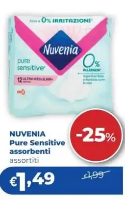 Acqua & Sapone Nuvenia Pure Sensitive assorbenti offerta