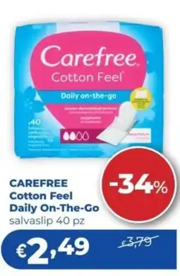 Acqua & Sapone Carefree Cotton Feel Daily On-The-Go offerta