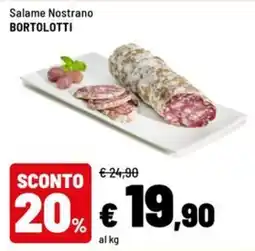 Iper La Grande Salame Nostrano Bortolotti offerta