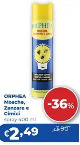 Acqua & Sapone Orphea Mosche, Zanzare e Cimici spray offerta