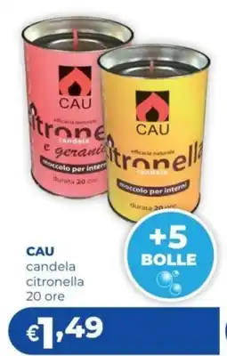 Acqua & Sapone CAU candela citronella offerta