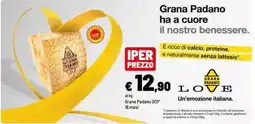 Iper La Grande Grana Padano DOP offerta