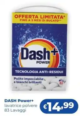 Acqua & Sapone Dash Power+ lavatrice polvere offerta