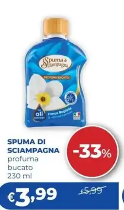 Acqua & Sapone Spuma di Sciampagna profuma bucato offerta
