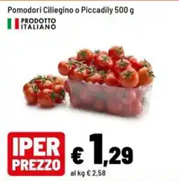 Iper La Grande Pomodori Ciliegino o Piccadily offerta