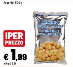 Iper La Grande Arachidi in guscio tostate offerta