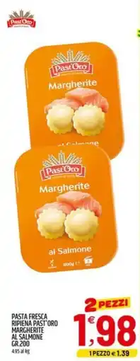 Ard Discount Pasta fresca ripiena Past'Oro Margherite al salmone offerta