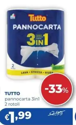 Acqua & Sapone Tutto pannocarta 3in1 offerta