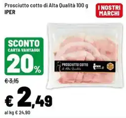 Iper La Grande Prosciutto cotto di Alta Qualità Iper offerta