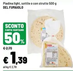 Iper La Grande Piadina light DEL FUMAILOLO offerta