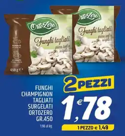Ard Discount Funghi champignon tagliati surgelati Ortozero offerta