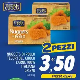 Ard Discount Nuggets di pollo tesori del cuoco carne 100% italiana offerta