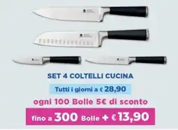 Acqua & Sapone Set 4 coltelli cucina offerta
