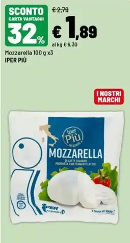 Iper La Grande Mozzarella Iper Più offerta