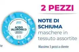Acqua & Sapone Note di schiuma maschere in tessuto offerta