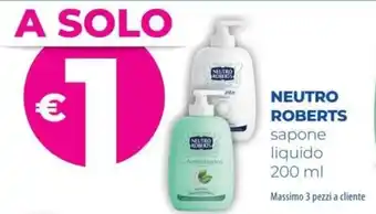 Acqua & Sapone Neutro Roberts sapone liquido offerta