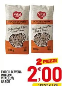 Ard Discount Ficchi d'avena integrali Vital Love offerta