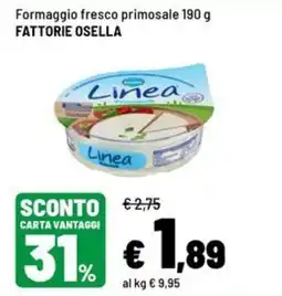 Iper La Grande Formaggio fresco primosale Fattorie Osella offerta