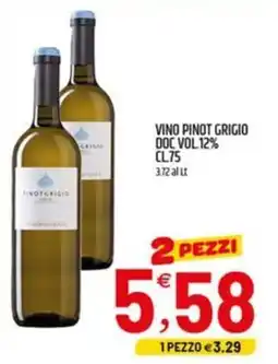 Ard Discount Vino pinot grigio doc vol 12% offerta