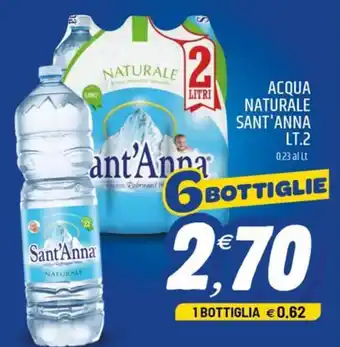 Acqua naturale Sant'Anna
