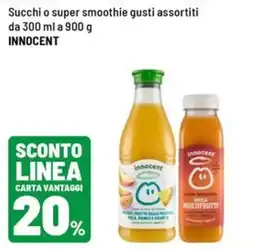 Iper La Grande Succhi o super smoothie Innocent offerta
