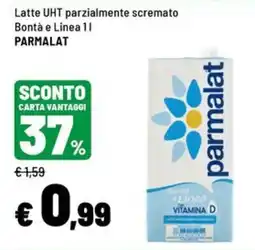 Iper La Grande Latte UHT parzialmente scremato Bontà e Linea 1l Parmalat offerta