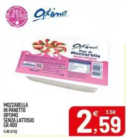 Ard Discount Mozzarella in panetto Optimo senza lattosio offerta