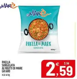 Ard Discount Paella surgelata ai frutti di mare offerta