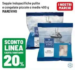 Iper La Grande Seppie Indopacifiche pulite e congelate piccole o medie MAREVIVO offerta