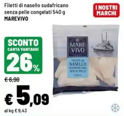 Iper La Grande Filetti di nasello sudafricano senza pelle Marevivo offerta