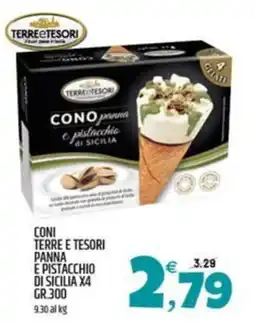 Ard Discount Cono panna e pistacchio di Sicilia Terre e Tesori offerta